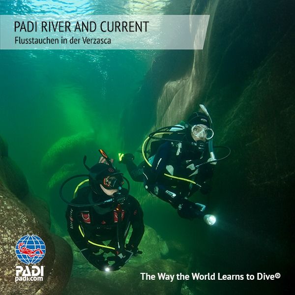 Sunshine Divers PADI FLUSS- UND STRÖMUNGSTAUCHEN IM TESSIN