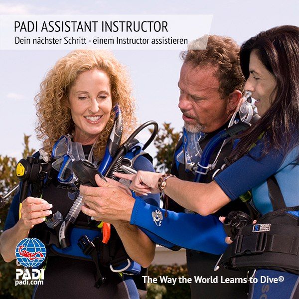 PADI ASSISTANT INSTRUCTOR KURS MIT DEN SUNSHINE DIVERS - PADI 5* IDC CENTER IN ST.GALLEN