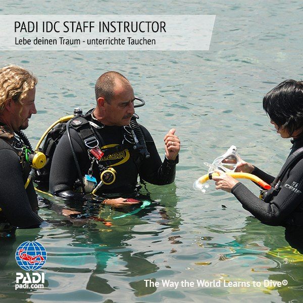 PADI STAFF INSTRUCTOR KURS MIT DEN SUNSHINE DIVERS - PADI 5* IDC CENTER IN ST.GALLEN